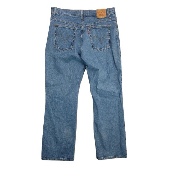 Vtg LEVI'S 550 Women's 16 Relaxed Boot Cut Stretch Denim Jeans Red Tab Med Wash - Picture 2 of 8